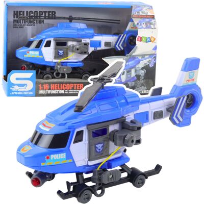 Lean Toys Zabawkowy z Dźwiękiem i Światłem Helikopter Lean Toys Zabawkowy z Dźwiękiem i Światłem Helikopter
