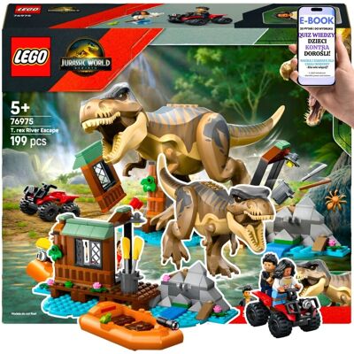 Zbuduj przygodę z LEGO® Jurassic World (76975) Zestaw Lego z tyranozaurem + aplikacja Builder Ruchome elementy i akcja + EBOOK-2 Zbuduj przygodę z LEGO® Jurassic World (76975) Zestaw Lego z tyranozaurem + aplikacja Builder Ruchome elementy i akcja + EBOOK-2