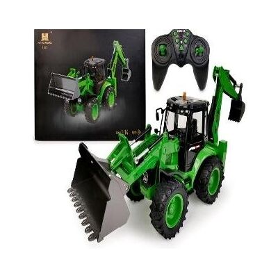 Inny producent Zdalnie sterowana koparka RC z gumowymi oponami Inny producent Zdalnie sterowana koparka RC z gumowymi oponami