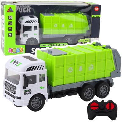 Lean Toys ZDALNIE STEROWANA ŚMIECIARKA ŚWIATŁA ZIELONA Lean Toys ZDALNIE STEROWANA ŚMIECIARKA ŚWIATŁA ZIELONA