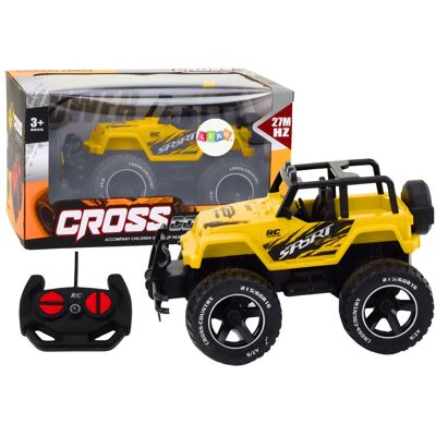 Lean Toys ZDALNIE STEROWANE AUTKO TERENOWE ŻÓŁTE Lean Toys ZDALNIE STEROWANE AUTKO TERENOWE ŻÓŁTE