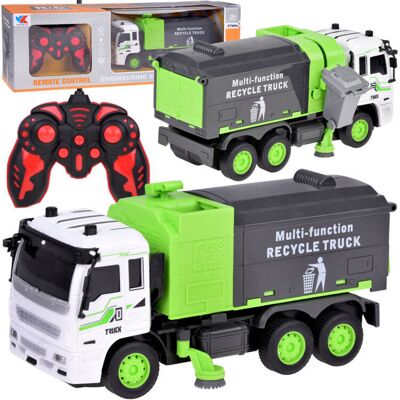 Lean Toys ZDALNIE STEROWANE AUTO ŚMIECIARKA ŚWIATŁO PILOT Lean Toys ZDALNIE STEROWANE AUTO ŚMIECIARKA ŚWIATŁO PILOT