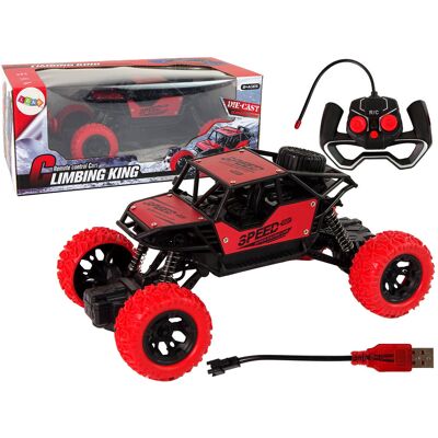 Lean Toys ZDALNIE STEROWANE AUTO TERENOWE CZERWONE Lean Toys ZDALNIE STEROWANE AUTO TERENOWE CZERWONE