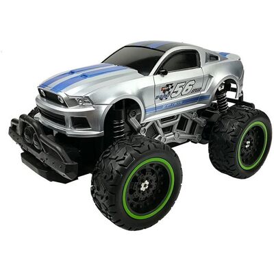 Lean Toys ZDALNIE STEROWANE AUTO WYSOKIE KOŁA SREBRNE Lean Toys ZDALNIE STEROWANE AUTO WYSOKIE KOŁA SREBRNE