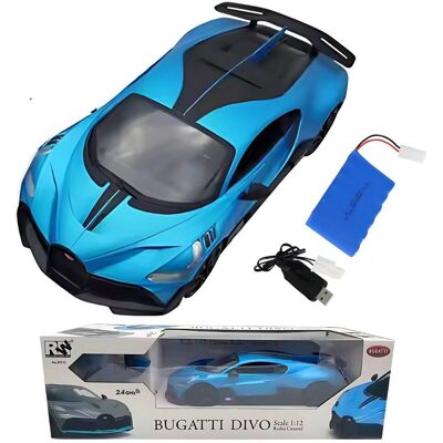 Inna producent Zdalnie Sterowany Bugatti Divo Rc 1:12 Niebieski Samochód Inna producent Zdalnie Sterowany Bugatti Divo Rc 1:12 Niebieski Samochód