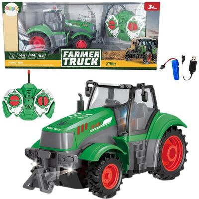Lean Toys ZDALNIE STEROWANY CIĄGNIK TRAKTOR ROLNICZY Lean Toys ZDALNIE STEROWANY CIĄGNIK TRAKTOR ROLNICZY