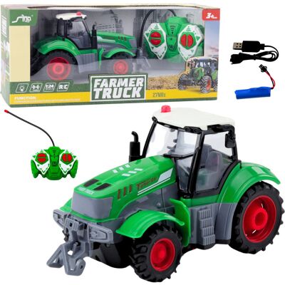 Lean Toys Zdalnie Sterowany Ciągnik Traktor Rolniczy Zielony Lean Toys Zdalnie Sterowany Ciągnik Traktor Rolniczy Zielony