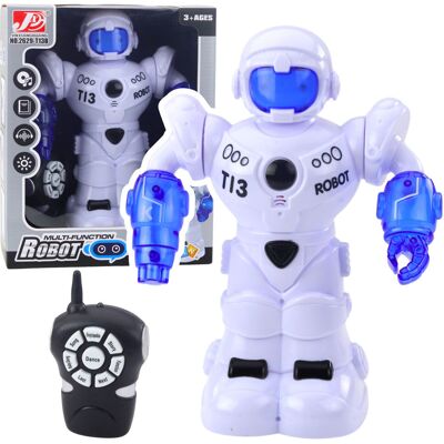Lean Toys Zdalnie Sterowany Inteligentny Robot Pilot Światla Dźwięki Lean Toys Zdalnie Sterowany Inteligentny Robot Pilot Światla Dźwięki