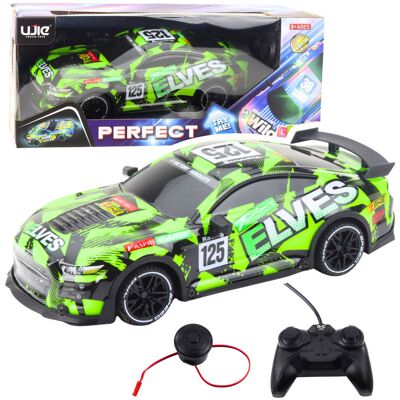 Lean Toys ZDALNIE STEROWANY SAMOCHÓD SPORTOWY DŹWIĘK ZIELONY Lean Toys ZDALNIE STEROWANY SAMOCHÓD SPORTOWY DŹWIĘK ZIELONY