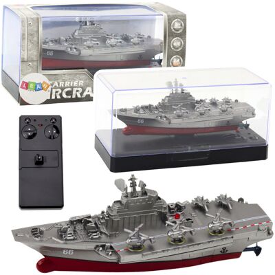 Lean Toys ZDALNIE STEROWANY STATEK MILITARNY ŁÓDŹ DLA DZIECI Lean Toys ZDALNIE STEROWANY STATEK MILITARNY ŁÓDŹ DLA DZIECI