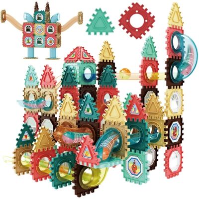 Lean Toys Zesatw Klocki Magnetyczne Konstrukcyjne Zestaw Lean Toys Zesatw Klocki Magnetyczne Konstrukcyjne Zestaw
