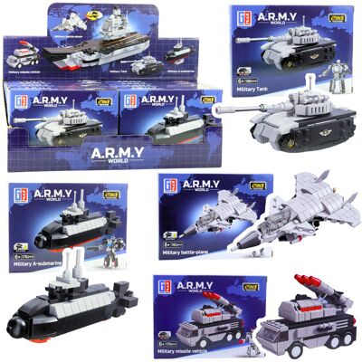 Lean Toys ZESTAW 2W1 KLOCKI KONSTRUKCYJNE ARMIA WOJSKO Lean Toys ZESTAW 2W1 KLOCKI KONSTRUKCYJNE ARMIA WOJSKO