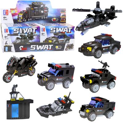 Lean Toys ZESTAW 2W1 KLOCKI KONSTRUKCYJNE POJAZDY Lean Toys ZESTAW 2W1 KLOCKI KONSTRUKCYJNE POJAZDY
