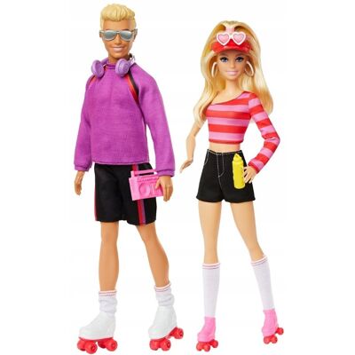 ZESTAW BARBIE I KEN NA WROTKACH + AKCESORIA HXK90 MATTEL ZESTAW BARBIE I KEN NA WROTKACH + AKCESORIA HXK90 MATTEL