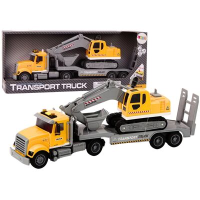 Lean Toys ZESTAW CIĘŻARÓWKA KOPARKA ŚWIATŁĄ DŹWIĘKI Lean Toys ZESTAW CIĘŻARÓWKA KOPARKA ŚWIATŁĄ DŹWIĘKI
