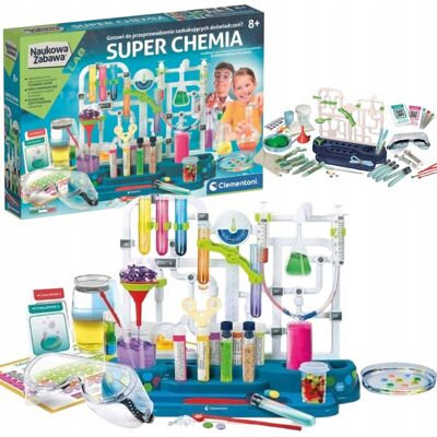 Zestaw Clementoni Naukowa zabawa Super chemia Zestaw Clementoni Naukowa zabawa Super chemia