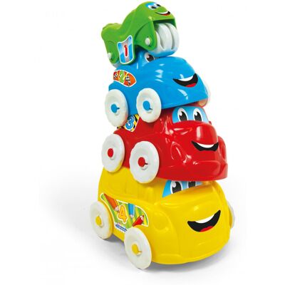 Lean Toys Zestaw Dla Najmłdszych Wieża Z Autek Lean Toys Zestaw Dla Najmłdszych Wieża Z Autek