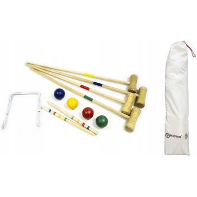 Zestaw do Croquet Mastertronic dla 4 - Gra w Croquet Zestaw do Croquet Mastertronic dla 4 - Gra w Croquet