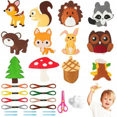 inna (Inny) ZESTAW DO SZYCIA DLA DZIECI FILCOWE MASKOTKI DIY KREATYWNE ZWIERZETA inna (Inny) ZESTAW DO SZYCIA DLA DZIECI FILCOWE MASKOTKI DIY KREATYWNE ZWIERZETA