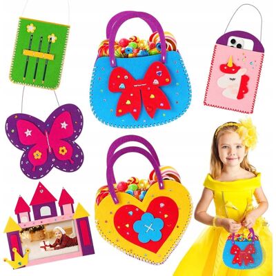 Inny producent ZESTAW DO SZYCIA DLA DZIECI - FILCOWE TOREBKI DIY Inny producent ZESTAW DO SZYCIA DLA DZIECI - FILCOWE TOREBKI DIY