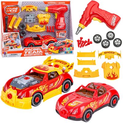 Lean Toys Zestaw Do Tuningu Auta Samochód Do Skręcania Wkrętarka Światła Lean Toys Zestaw Do Tuningu Auta Samochód Do Skręcania Wkrętarka Światła