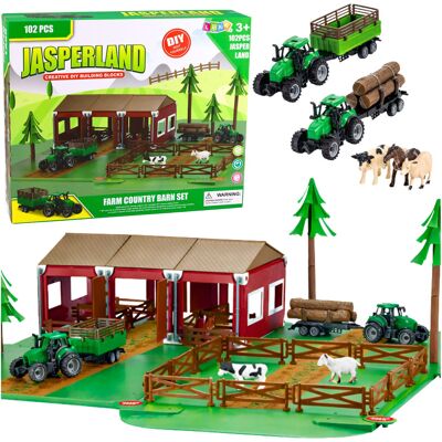 Lean Toys Zestaw Farma Gospodarstwo Zagroda Traktory Zwierzęta 102 el. Lean Toys Zestaw Farma Gospodarstwo Zagroda Traktory Zwierzęta 102 el.
