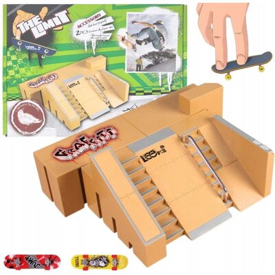Zakręcony Koszyk ZESTAW FINGERBOARD RAMPA ZABAWKA DLA DZIECI SKATEPARK + 2 DESKOROLKI Zakręcony Koszyk ZESTAW FINGERBOARD RAMPA ZABAWKA DLA DZIECI SKATEPARK + 2 DESKOROLKI