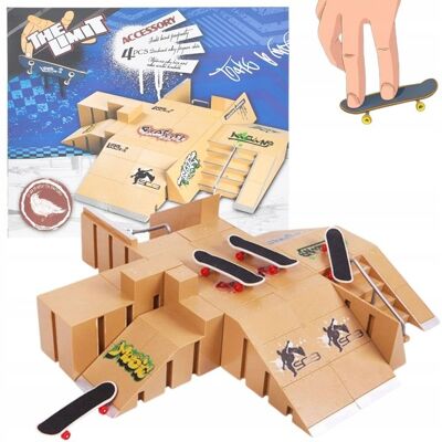 Zakręcony Koszyk ZESTAW FINGERBOARD RAMPA ZABAWKA DLA DZIECI SKATEPARK + 4 DESKOROLKI Zakręcony Koszyk ZESTAW FINGERBOARD RAMPA ZABAWKA DLA DZIECI SKATEPARK + 4 DESKOROLKI