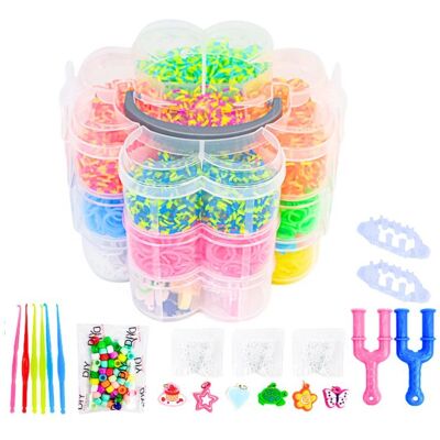 Bemi Zestaw Gumek Do Tworzenia Bransoletek DIY 4500 El Bemi Zestaw Gumek Do Tworzenia Bransoletek DIY 4500 El