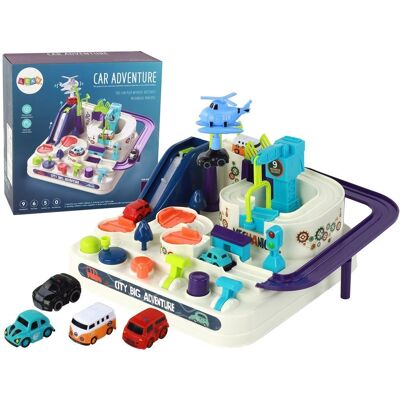 Lean Toys Zestaw Interaktywny Tor Przeszkód Dla Samochodzików Kolorowy Lean Toys Zestaw Interaktywny Tor Przeszkód Dla Samochodzików Kolorowy