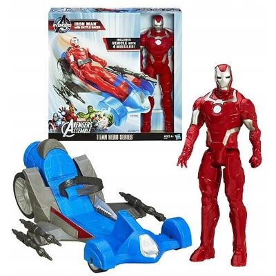 ZESTAW Iron Man + Samochód BATTLE RACER HASBRO DUŻY MODEL A7363 ZESTAW Iron Man + Samochód BATTLE RACER HASBRO DUŻY MODEL A7363
