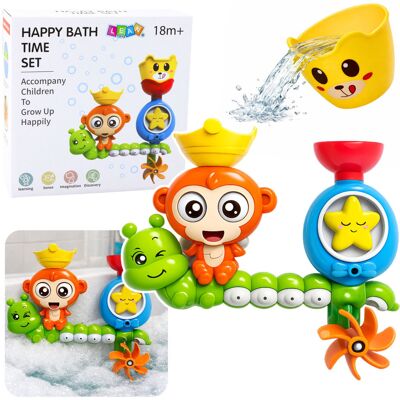 Lean Toys ZESTAW KĄPIELOWY MAŁPKA I GĄSIENICA Lean Toys ZESTAW KĄPIELOWY MAŁPKA I GĄSIENICA