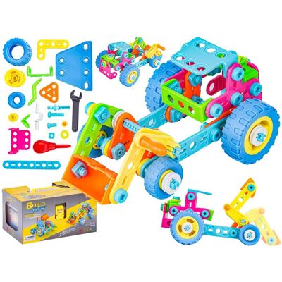 Lean Toys Zestaw Klocki Do Rozkręcania I Skręcania Pojazdy Budowlane Lean Toys Zestaw Klocki Do Rozkręcania I Skręcania Pojazdy Budowlane