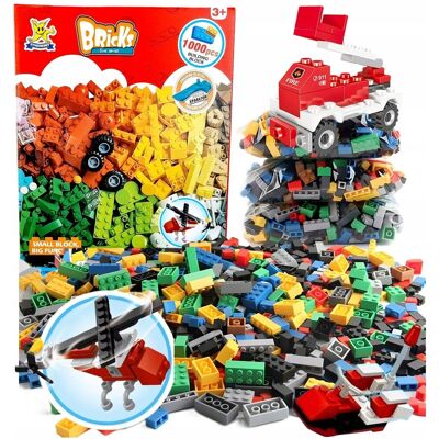Norimpex Zestaw Klocki konstrukcyjne Straż Pożarna 1000 elem. do budowania Bricks +G Norimpex Zestaw Klocki konstrukcyjne Straż Pożarna 1000 elem. do budowania Bricks +G