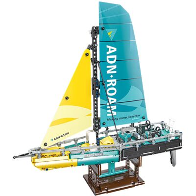 Lean Toys Zestaw Klocki Konstrukcyjne Żaglówka 675El Lean Toys Zestaw Klocki Konstrukcyjne Żaglówka 675El