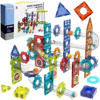 Lean Toys ZESTAW KLOCKI MAGNETYCZNE KONSTRUKCYJNE DLA DZIECI Lean Toys ZESTAW KLOCKI MAGNETYCZNE KONSTRUKCYJNE DLA DZIECI