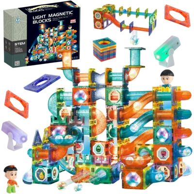 Import ProNice Zestaw Klocki Magnetyczne Konstrukcyjne Świecące Zjeżdżalnia Zamek 292 El Import ProNice Zestaw Klocki Magnetyczne Konstrukcyjne Świecące Zjeżdżalnia Zamek 292 El