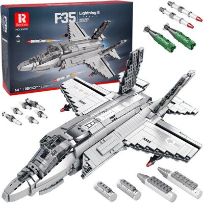 Lean Toys ZESTAW KLOCKI TECHNICZNE SAMOLOT Lean Toys ZESTAW KLOCKI TECHNICZNE SAMOLOT