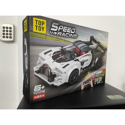 RAMIZ Zestaw Klocków Auto Sportowe Białe R/C RAMIZ Zestaw Klocków Auto Sportowe Białe R/C
