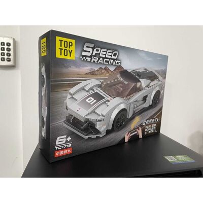 RAMIZ Zestaw Klocków Auto Sportowe Szare R/C RAMIZ Zestaw Klocków Auto Sportowe Szare R/C