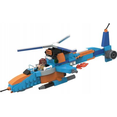 Zestaw klocków konstrukcyjnych 3w1 samolot helikopter odrzutowiec PLAYTIVE Zestaw klocków konstrukcyjnych 3w1 samolot helikopter odrzutowiec PLAYTIVE