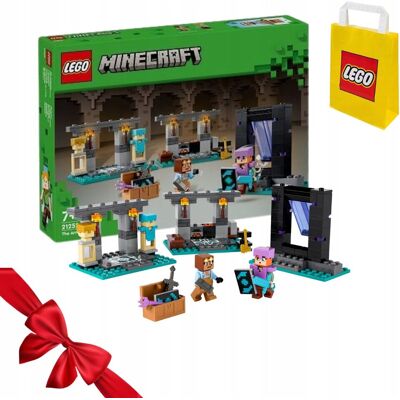 ZESTAW KLOCKÓW LEGO MINECRAFT ZBROJOWNIA 21252 + FIGURKI PREZENT ZESTAW KLOCKÓW LEGO MINECRAFT ZBROJOWNIA 21252 + FIGURKI PREZENT