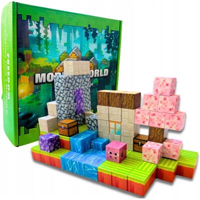SkibiStore Zestaw Klocków Magnetycznych 110 el Piksele Bloki Na Magnes Module World SkibiStore Zestaw Klocków Magnetycznych 110 el Piksele Bloki Na Magnes Module World