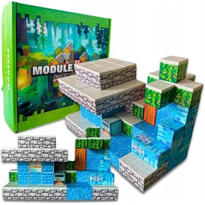 SkibiStore Zestaw Klocków Magnetycznych 110 el Piksele Bloki Na Magnes Module World SkibiStore Zestaw Klocków Magnetycznych 110 el Piksele Bloki Na Magnes Module World