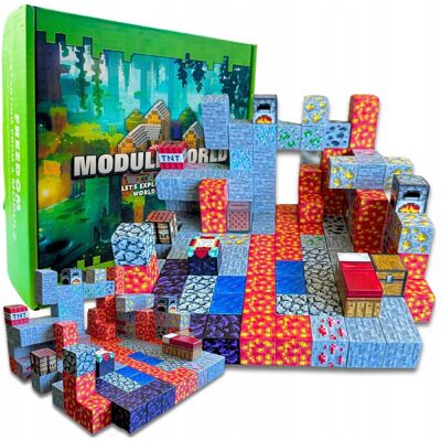 SkibiStore Zestaw Klocków Magnetycznych 143el Piksele Bloki Na Magnes Module World SkibiStore Zestaw Klocków Magnetycznych 143el Piksele Bloki Na Magnes Module World