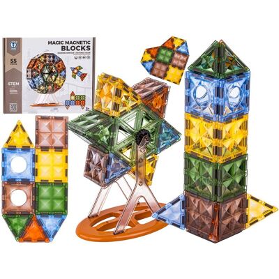Lean Toys ZESTAW KONSTRUKCYJNE KLOCKI MAGNETYCZNE DLA DZIECI Lean Toys ZESTAW KONSTRUKCYJNE KLOCKI MAGNETYCZNE DLA DZIECI