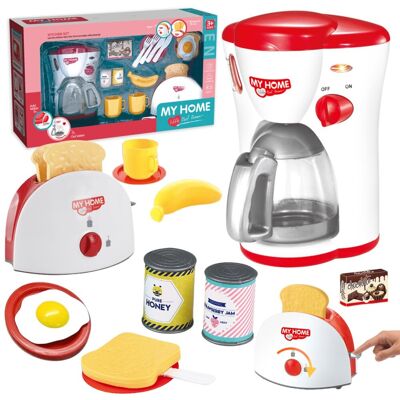 Import ProNice Zestaw Kuchenny Ekspres Do Kawy, Toster, Akcesoria, Kubeczki Agd Dla Dzieci Import ProNice Zestaw Kuchenny Ekspres Do Kawy, Toster, Akcesoria, Kubeczki Agd Dla Dzieci