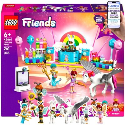 Zestaw LEGO Friends Bal Przebierańców z Magicznym Jednorożcem, Wróżką i Trytonem -42661– Lego Dla Dziecka Córki + EBOOK-2 Zestaw LEGO Friends Bal Przebierańców z Magicznym Jednorożcem, Wróżką i Trytonem -42661– Lego Dla Dziecka Córki + EBOOK-2