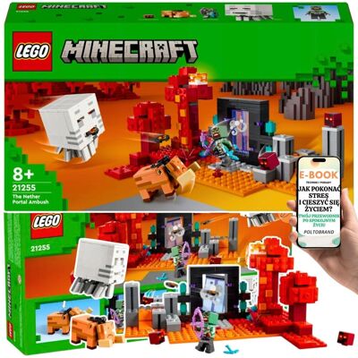 Zestaw LEGO® Minecraft® z portalem do Netheru 21255 – Zasadzka PREZENT DLA DZIECI CHŁOPCA SYNA + EBOOK-1 Zestaw LEGO® Minecraft® z portalem do Netheru 21255 – Zasadzka PREZENT DLA DZIECI CHŁOPCA SYNA + EBOOK-1