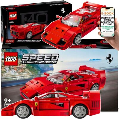 ZESTAW LEGO NA PREZENT - LEGO Ferrari F40 Speed Champions 76934 – LEGO AUTKO AUTO SAMOCHÓD • PREZENT DLA DZIECKA + EBOOK-1 ZESTAW LEGO NA PREZENT - LEGO Ferrari F40 Speed Champions 76934 – LEGO AUTKO AUTO SAMOCHÓD • PREZENT DLA DZIECKA + EBOOK-1
